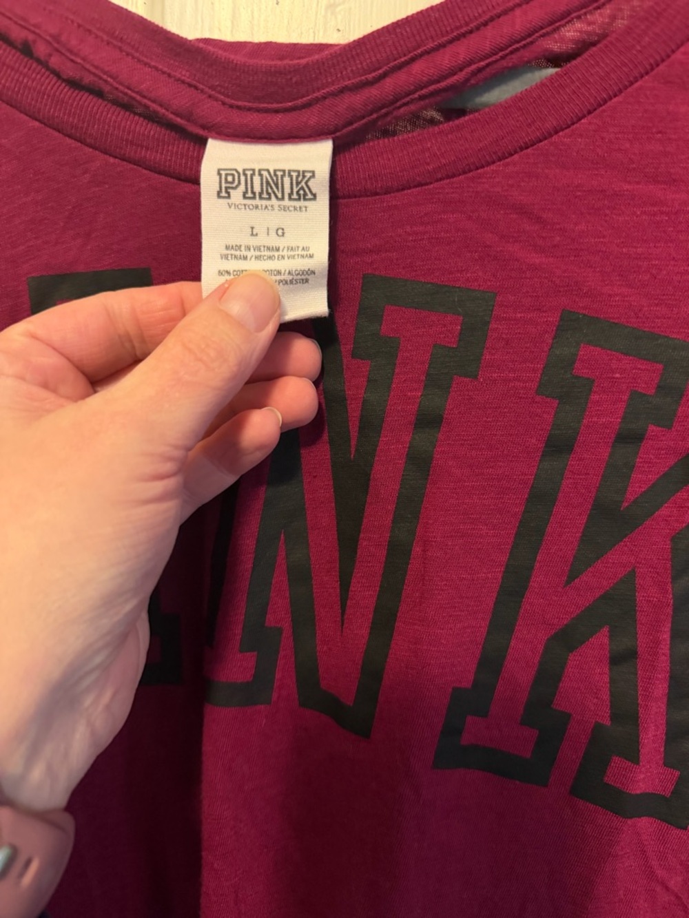 VS Pink Tee - Picture 2 of 4